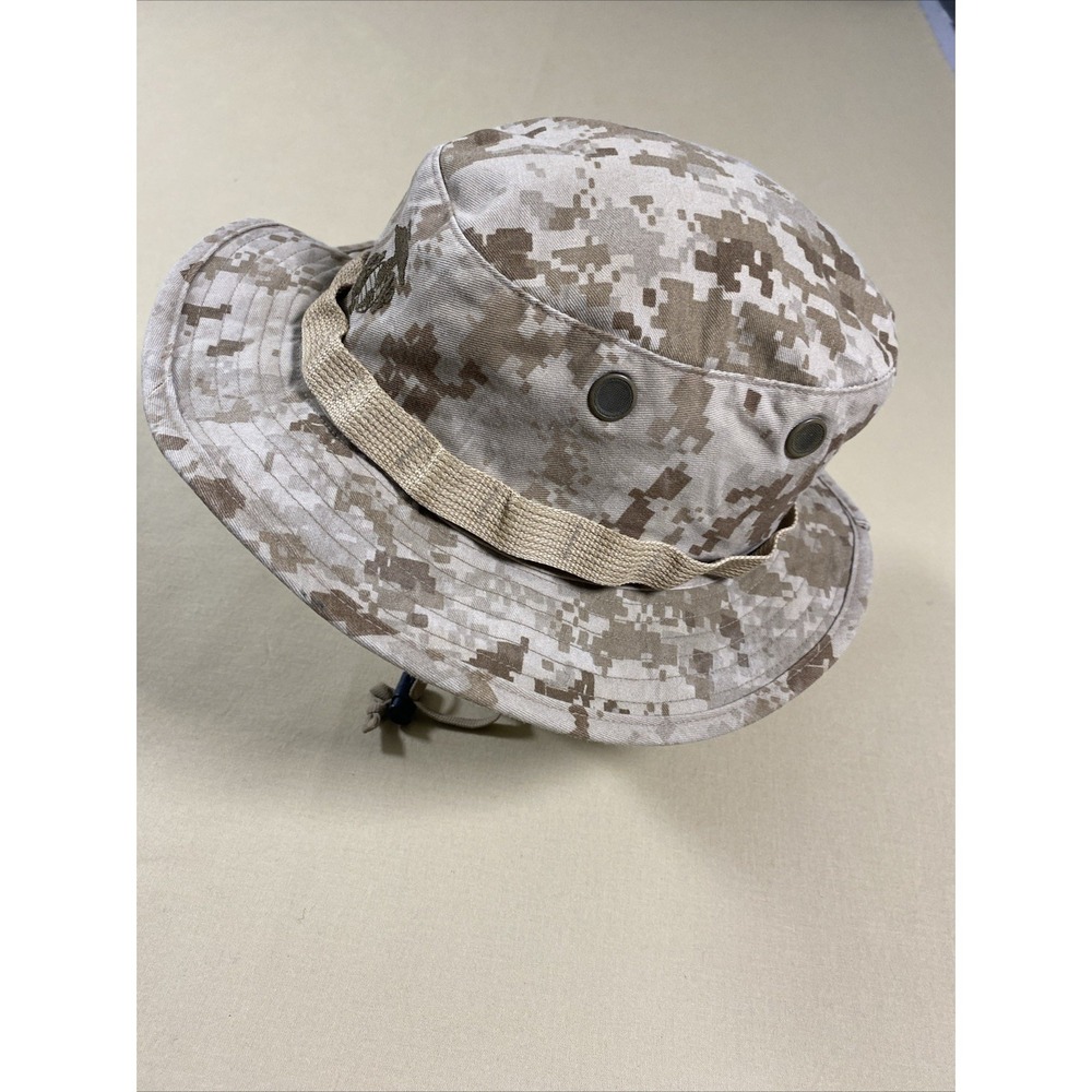 U.S. Marine Corps Boonie Hat Desert Digital Camo MARPAT Size Medium Sekri Inc. - Picture 4 of 8